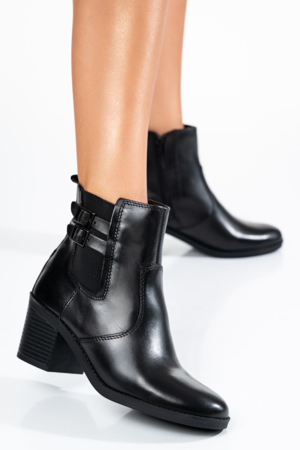 GHETE NEGRE PIELE NATURALA WS77H52H09