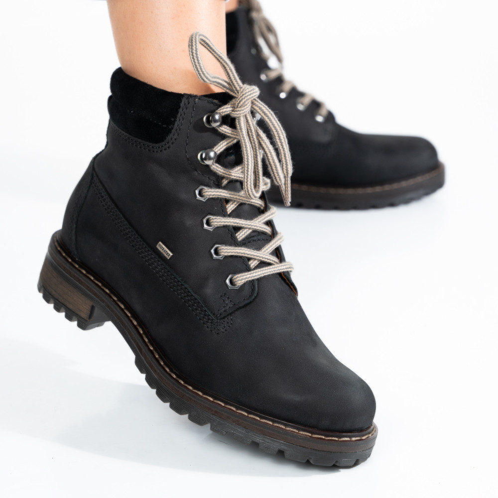 GHETE DAMA PIELE NATURALA INTOARSA TAUPE MERY