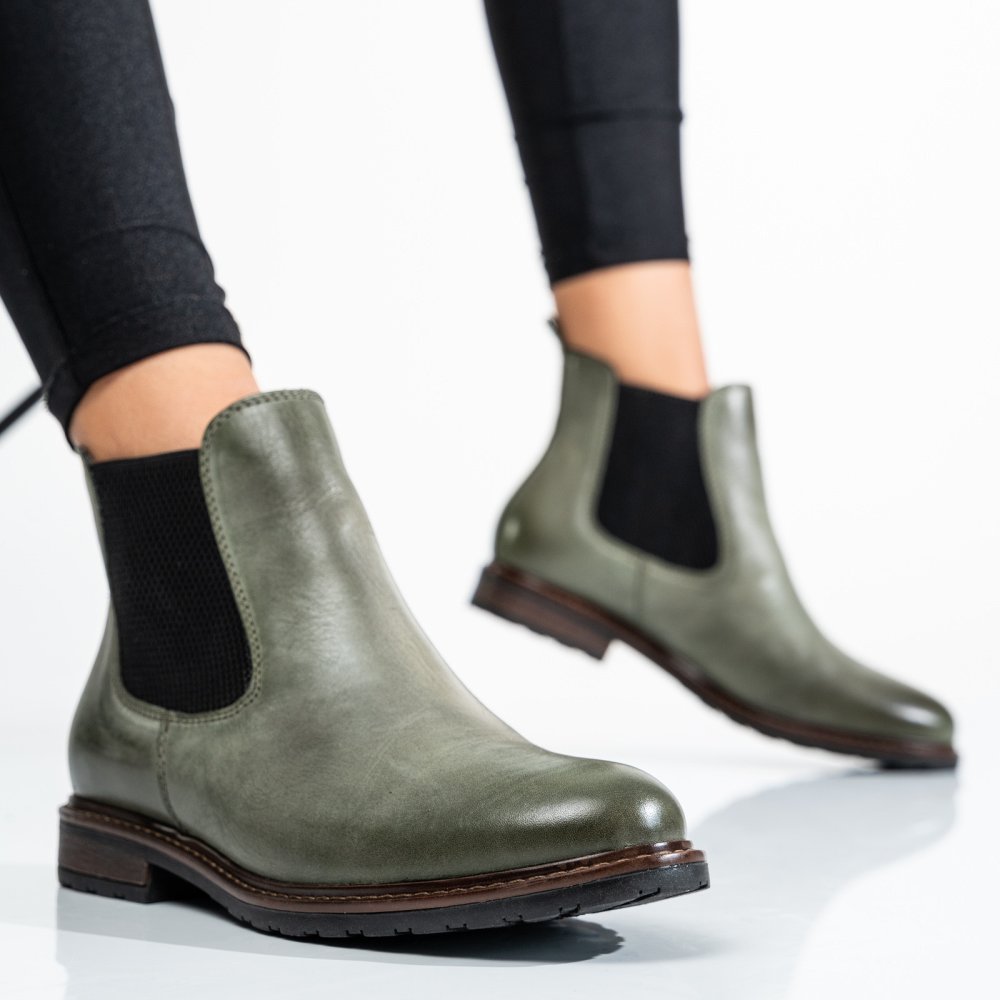 GHETE OLIVE PIELE NATURALA BS77ELIN