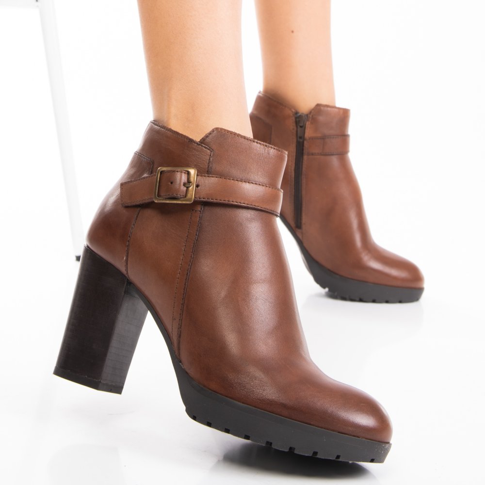 BOTINE FEMEI PIELE NATURALA MARO 08176VI