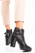 BOTINE NEGRE PIELE NATURALA 08176VI