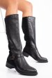 Cizme dama piele naturala negre 8s77795