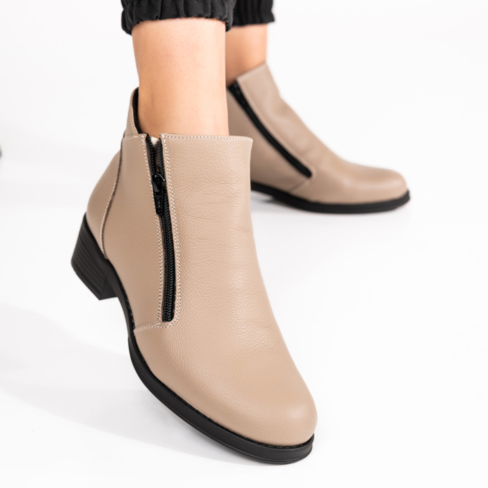 GHETE BEJ PIELE NATURALA 0PC1