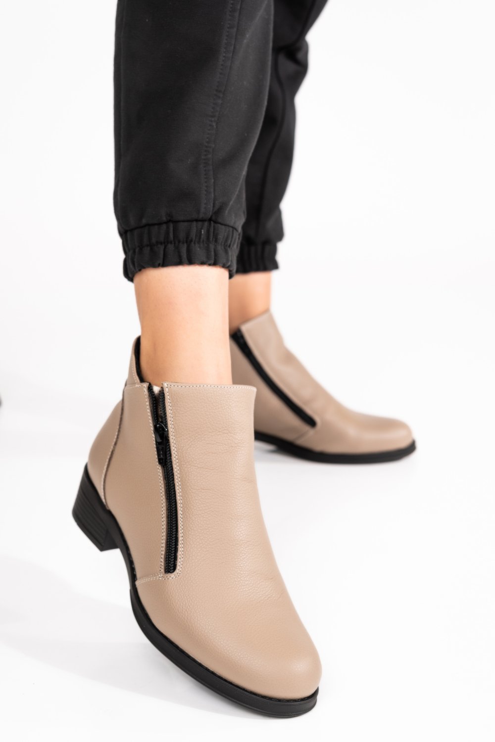 GHETE BEJ PIELE NATURALA 0PC1