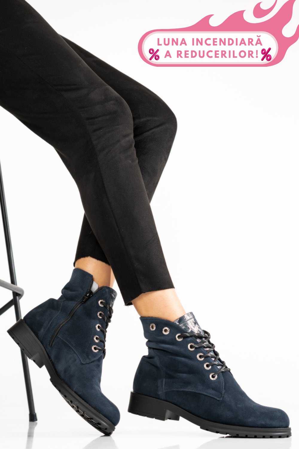 GHETE BLEUMARIN PIELE NATURALA INTOARSA 0PC10