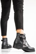 GHETE NEGRU ALB SNK PIELE NATURALA 02PC
