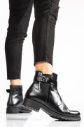 GHETE NEGRE PIELE NATURALA 02PC