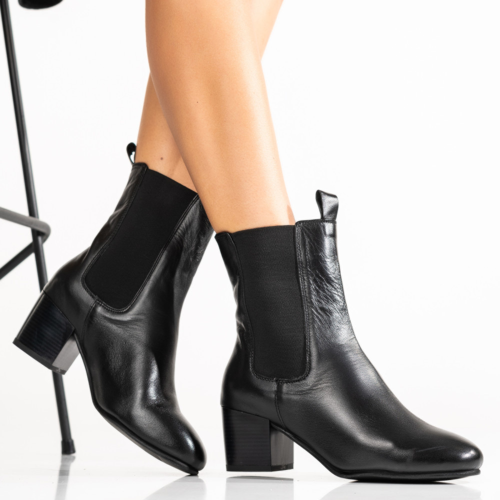 GHETE FEMEI PIELE NATURALA NEGRE 8S77585