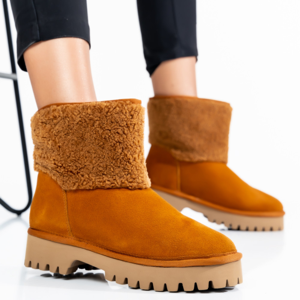 CIZME FEMEI PIELE NATURALA INTOARSA MARO 5934138