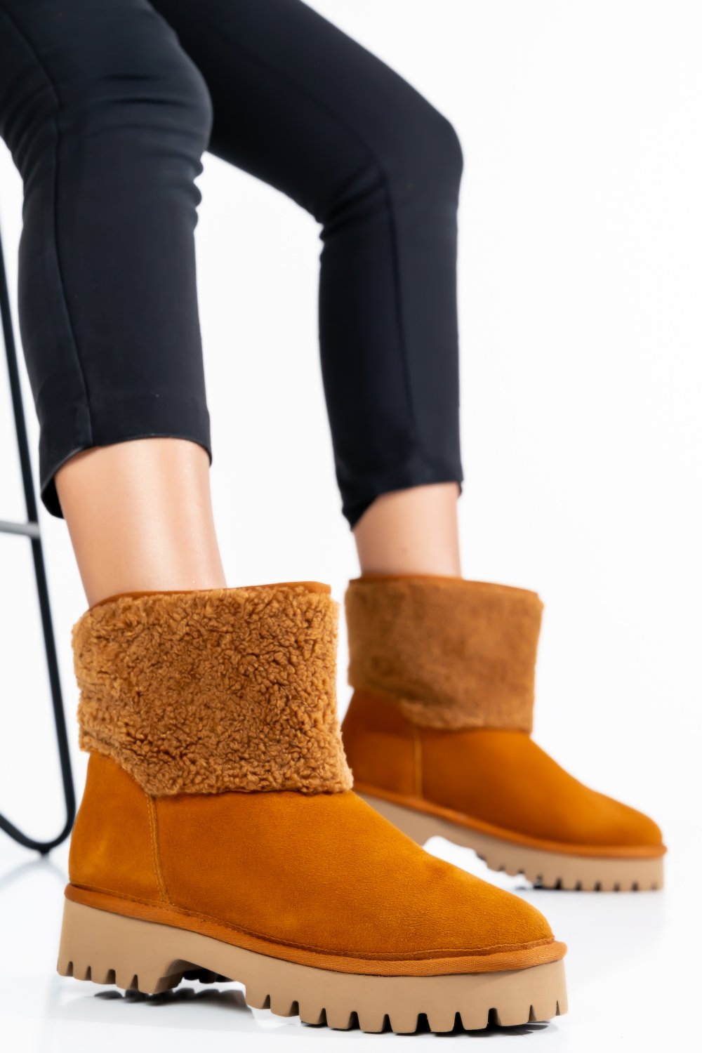 CIZME FEMEI PIELE NATURALA INTOARSA MARO 5934138