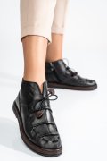 GHETE NEGRU MARO PIELE NATURALA 9SP04