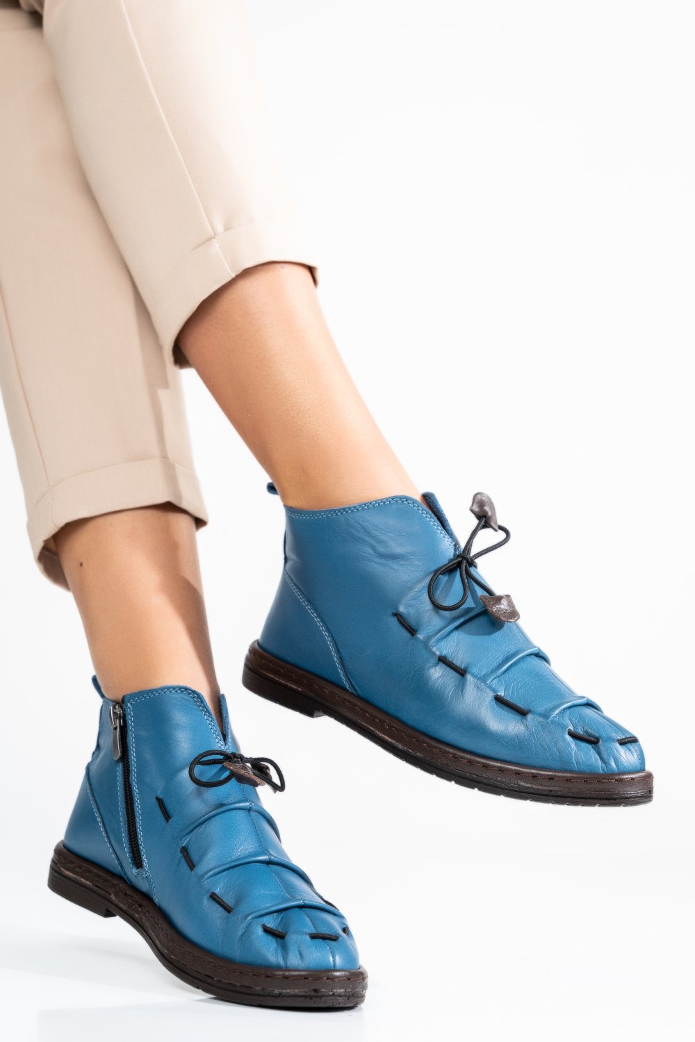 GHETE ALBASTRE PIELE NATURALA 9SP04