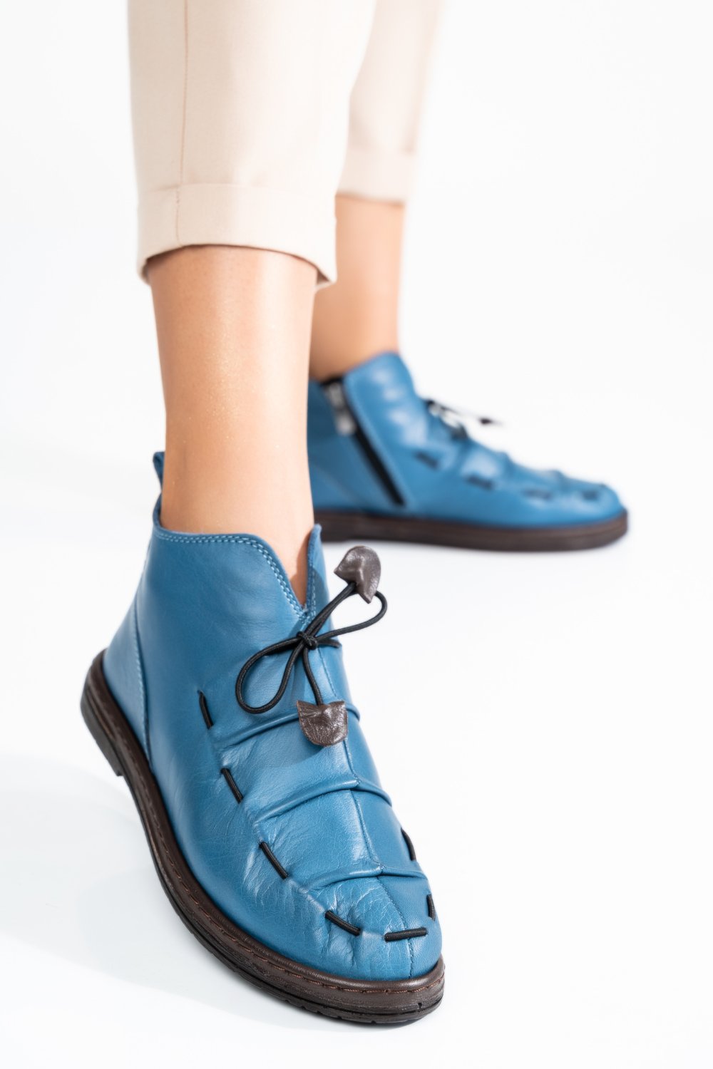 GHETE ALBASTRE PIELE NATURALA 9SP04