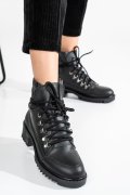 GHETE NEGRE PIELE NATURALA OS77YO014