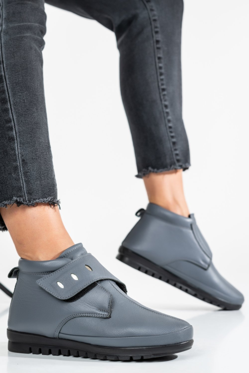 GHETE BLEU PIELE NATURALA OS77YO020