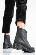 GHETE NEGRE PIELE NATURALA OS77YO030
