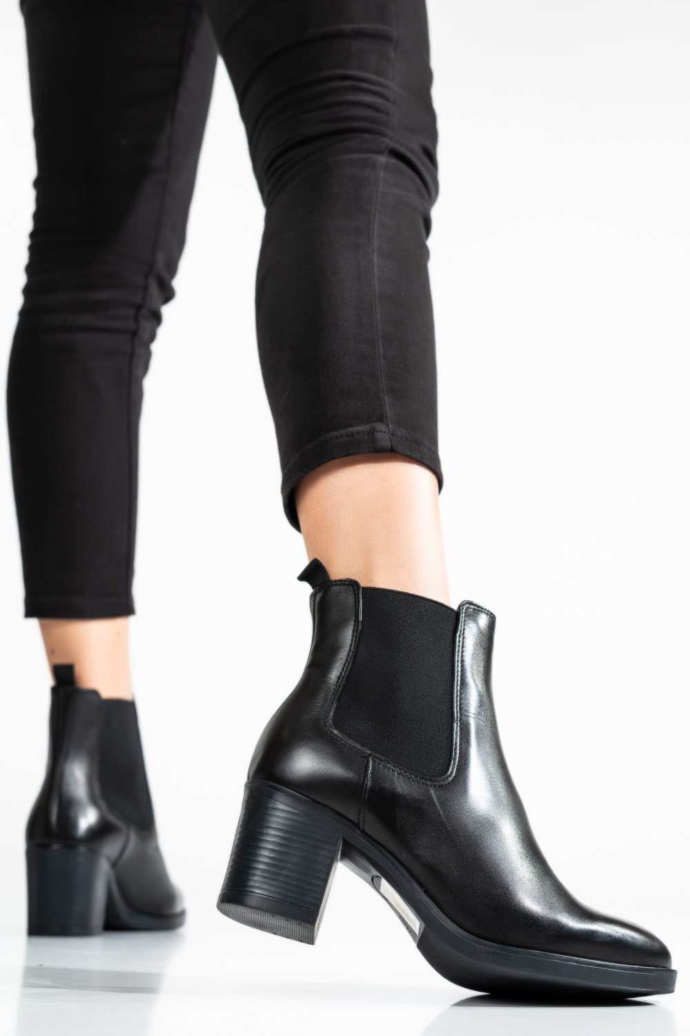 BOTINE DAMA PIELE NATURALA NEGRE 0S778226VI