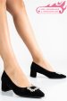 Pantofi negri piele naturala intoarsa 1s77422
