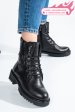 Ghete negre piele naturala zpc106