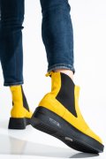 GHETE GALBENE PIELE NATURALA INTOARSA 2PC00