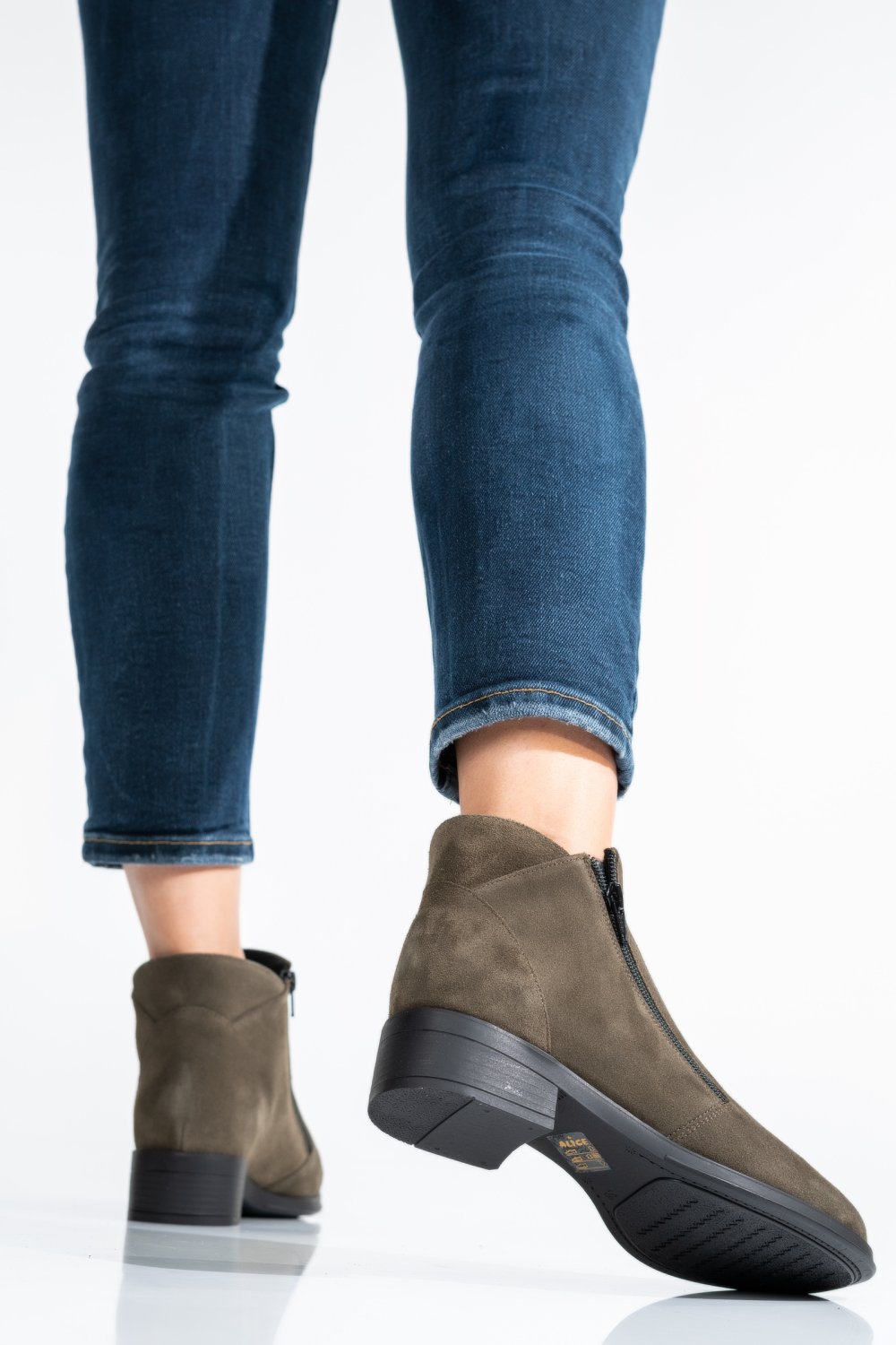 GHETE KHAKI PIELE NATURALA INTOARSA 0PC1