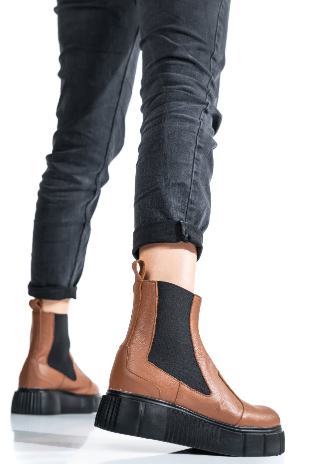 GHETE MARO DESCHIS PIELE NATURALA 2PC01L