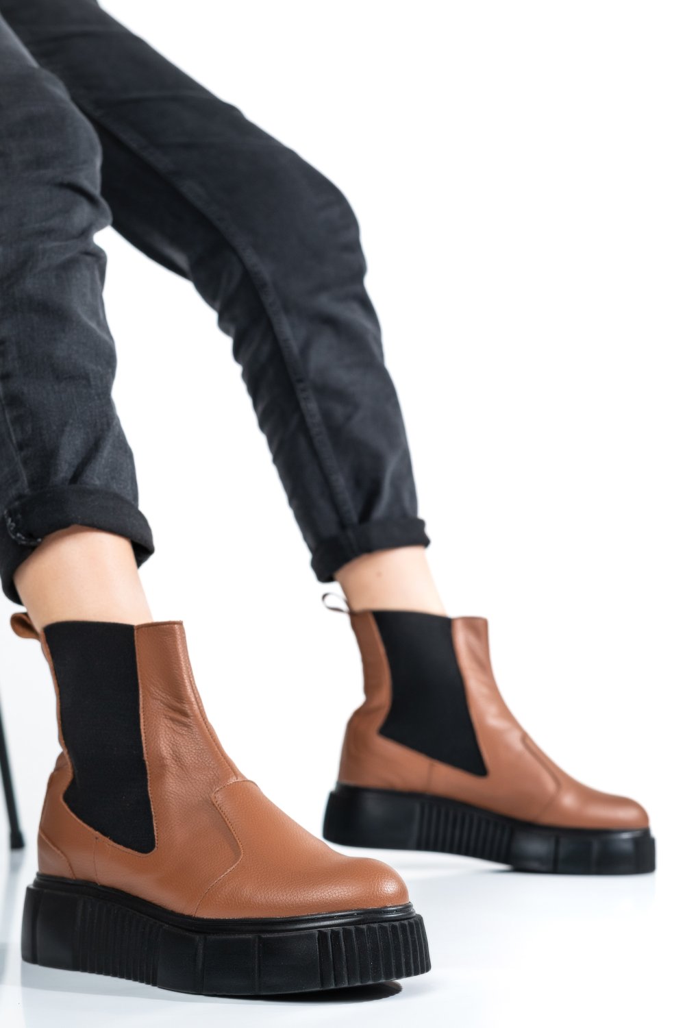 GHETE MARO DESCHIS PIELE NATURALA 2PC01L