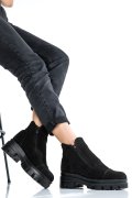 GHETE BLACK PIELE NATURALA INTOARSA 0PC4B