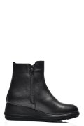 GHETE NEGRE PIELE NATURALA AK419