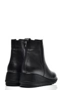 GHETE NEGRE PIELE NATURALA AK419
