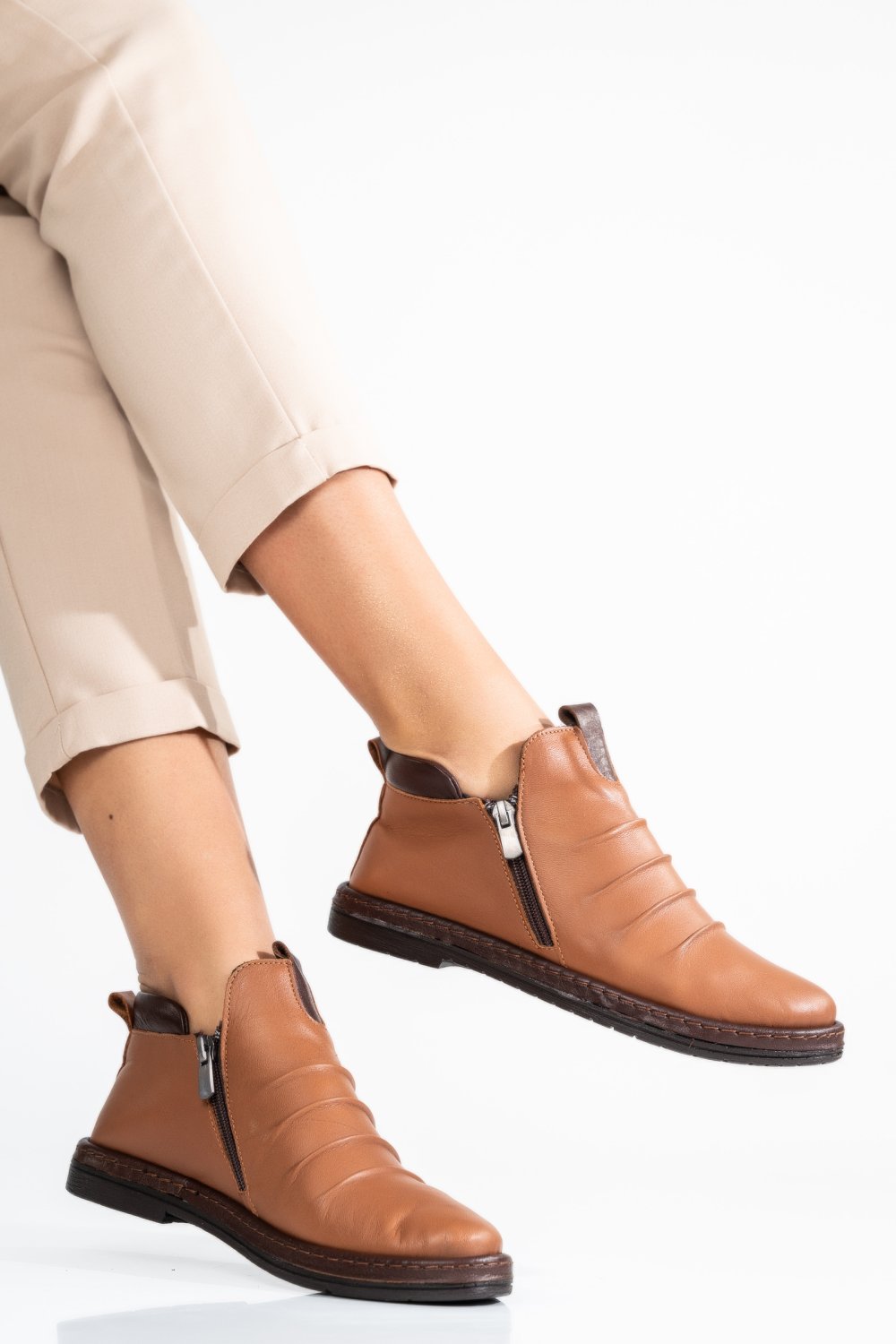 GHETE MARO DESCHIS PIELE NATURALA 1SP9110