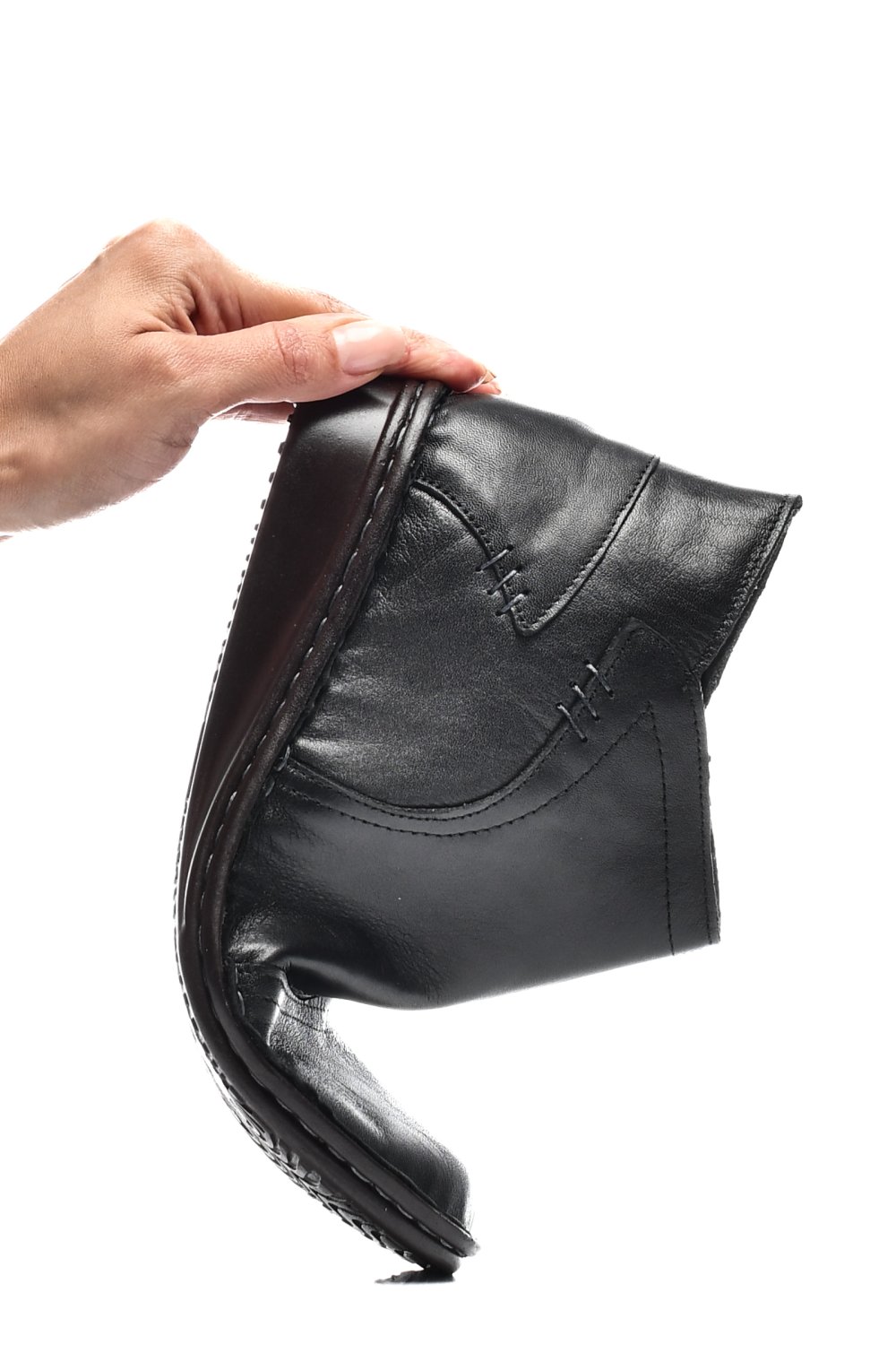 GHETE NEGRE PIELE NATURALA ASPKA1471