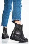 GHETE NEGRE PIELE NATURALA AK419