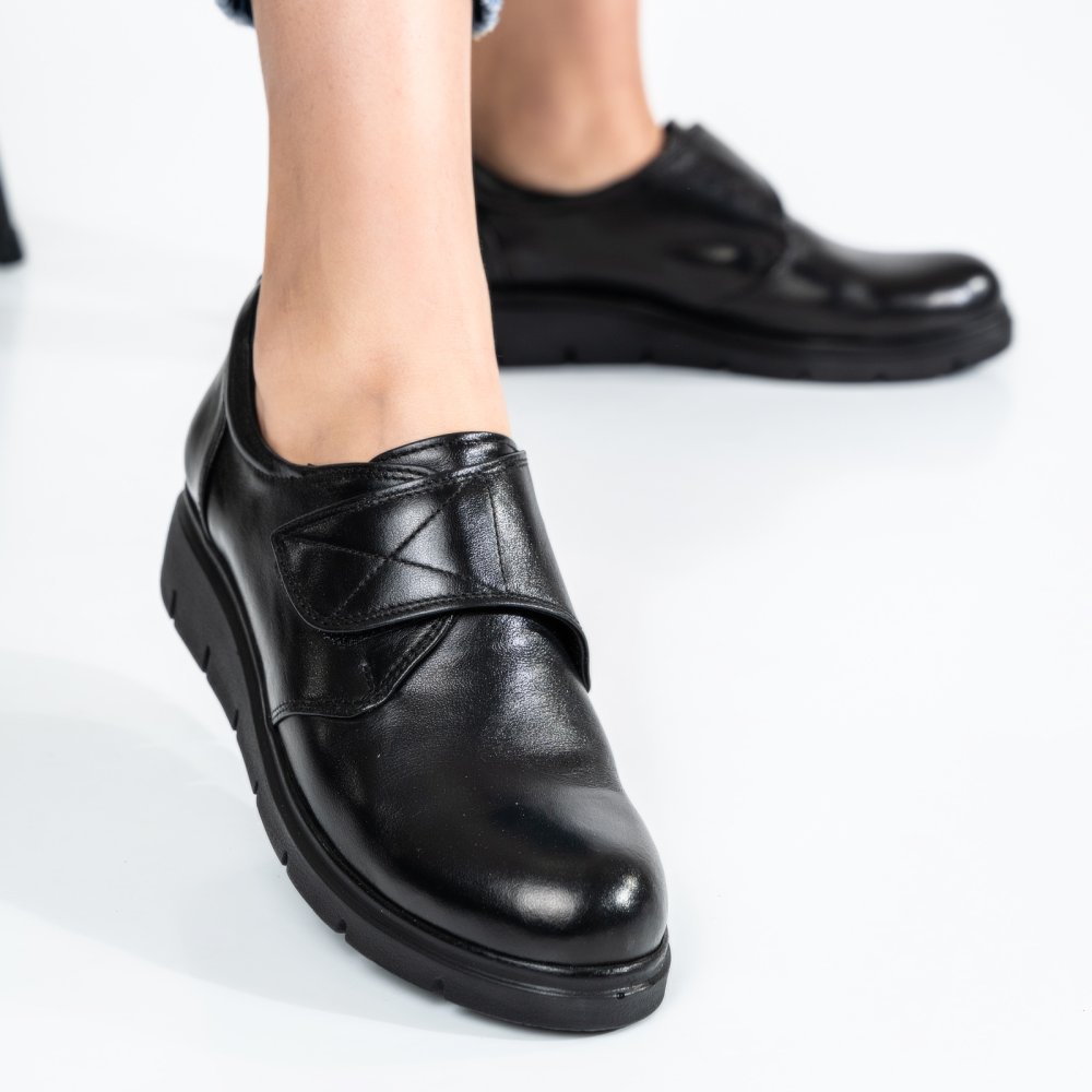 PANTOFI NEGRI PIELE NATURALA MPCARA