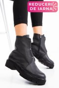 GHETE FEMEI PIELE NATURALA NEGRE 1S7770