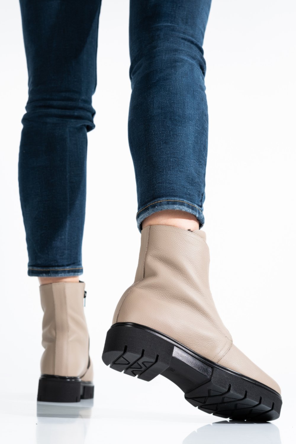 GHETE DAMA PIELE NATURALA TAUPE 1S7770