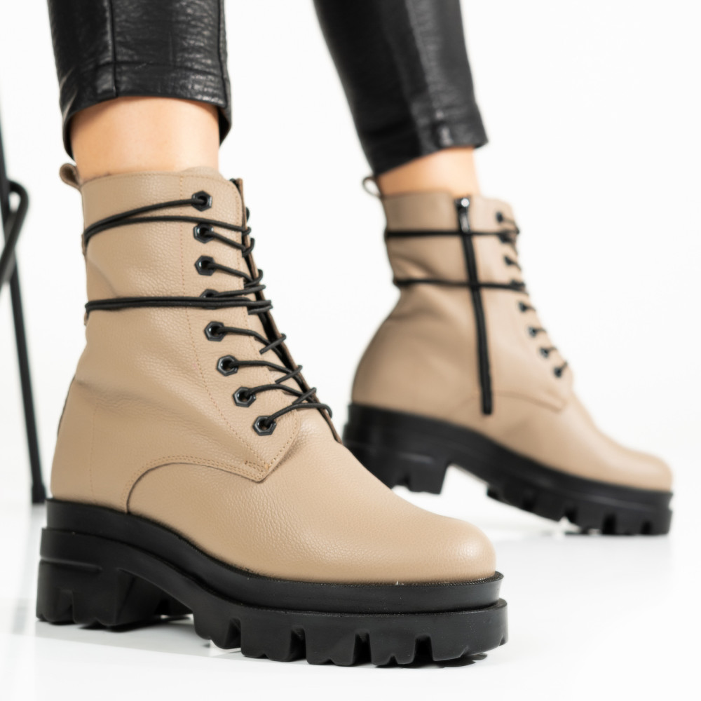 GHETE BEJ PIELE NATURALA 1S7780