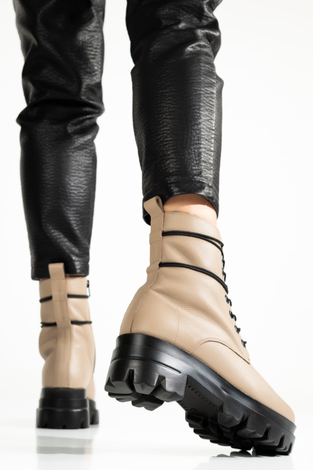 GHETE BEJ PIELE NATURALA 1S7780