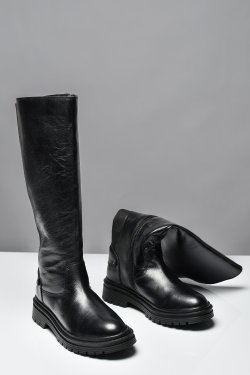 CIZME NEGRE PIELE NATURALA 8566