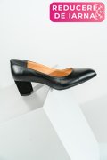 PANTOFI NEGRI TOC PIELE NATURALA  LERA