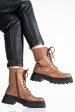 Ghete dama piele naturala maro deschis 9s77327