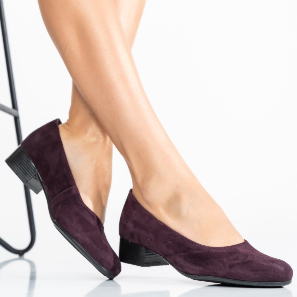 PANTOFI VISINII TALPA NEAGRA PIELE NATURALA INTOARSA 2PC040
