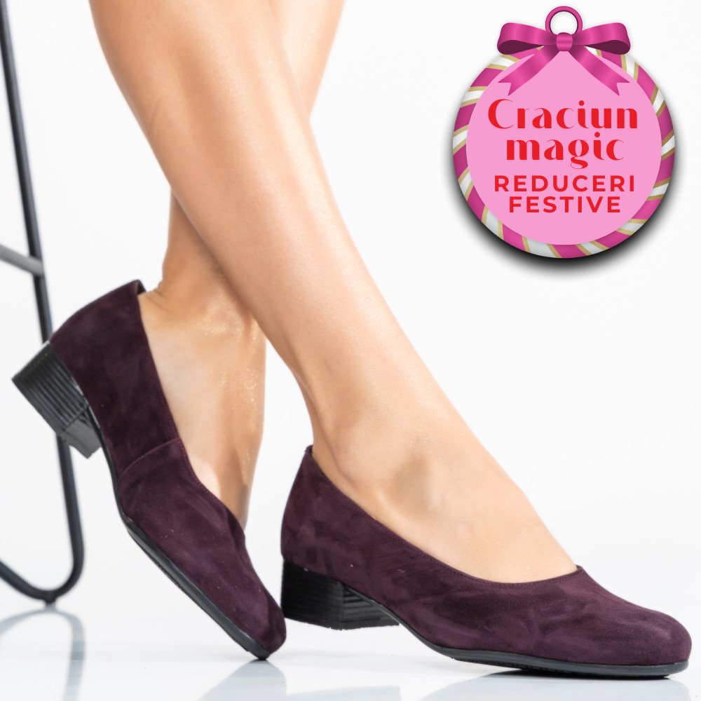 PANTOFI VISINII TALPA NEAGRA PIELE NATURALA INTOARSA 2PC040