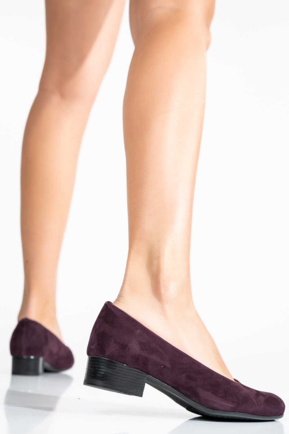 PANTOFI VISINII TALPA NEAGRA PIELE NATURALA INTOARSA 2PC040