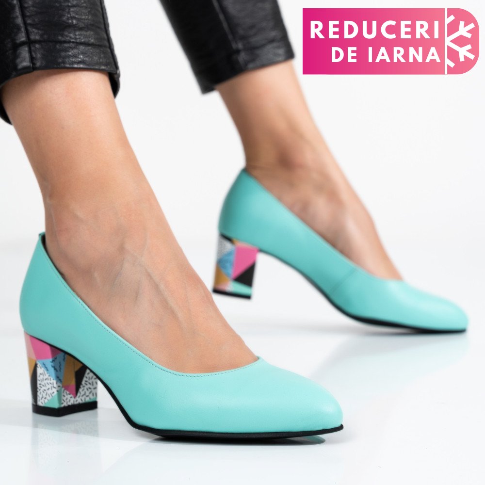 PANTOFI TURCOAZ PIELE NATURALA 1PC507