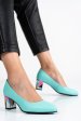 Pantofi turcoaz piele naturala 1pc507