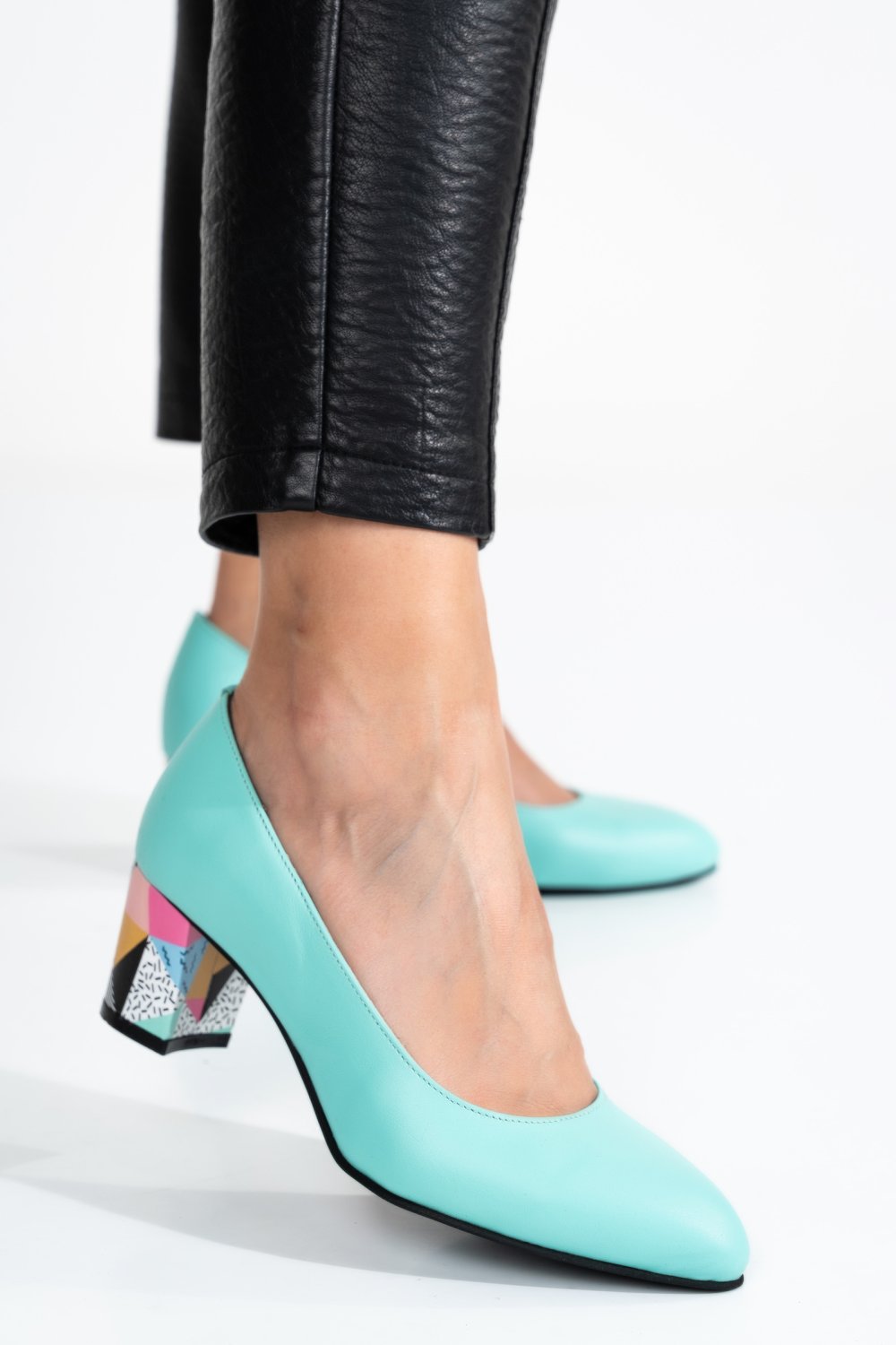 PANTOFI TURCOAZ PIELE NATURALA 1PC507