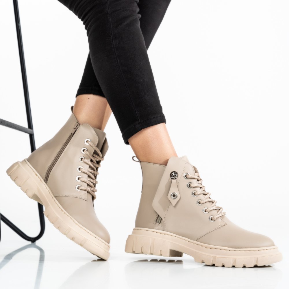 GHETE BEJ PIELE NATURALA KENSI