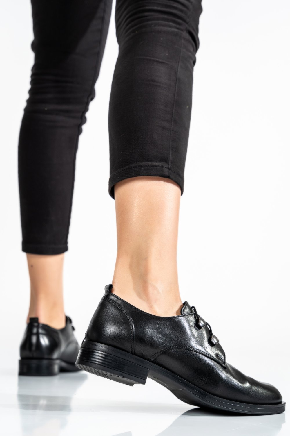 PANTOFI NEGRI PIELE NATURALA 221649NP