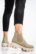 GHETE BEJ PIELE NATURALA INTOARSA RS7717
